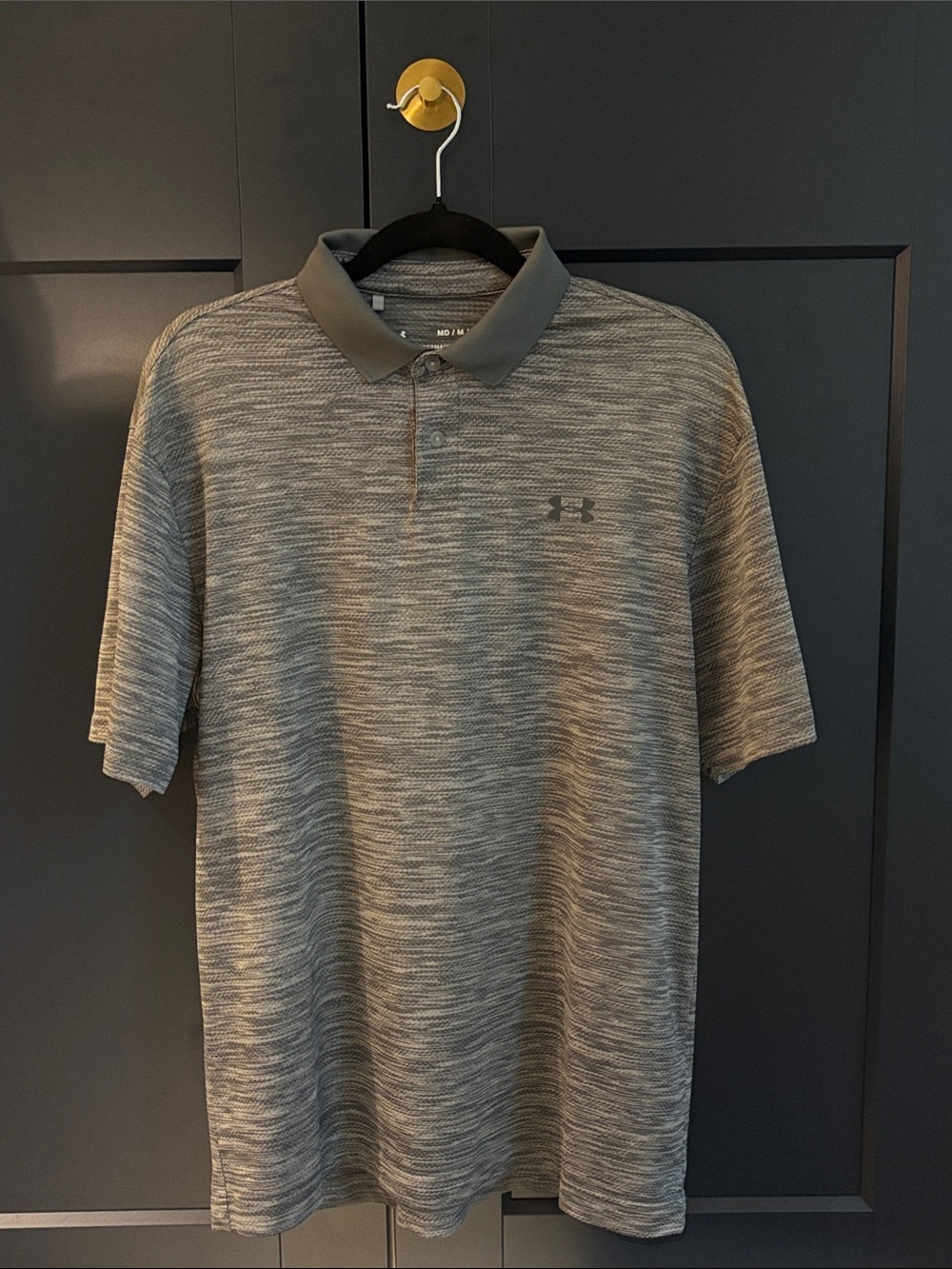 Under Armour Men’s Heather Gray Golf Polo